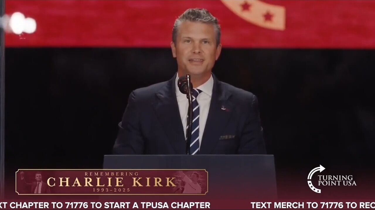 Secretary of War: Its Our Turn To Finish Charlie Kirks Fight