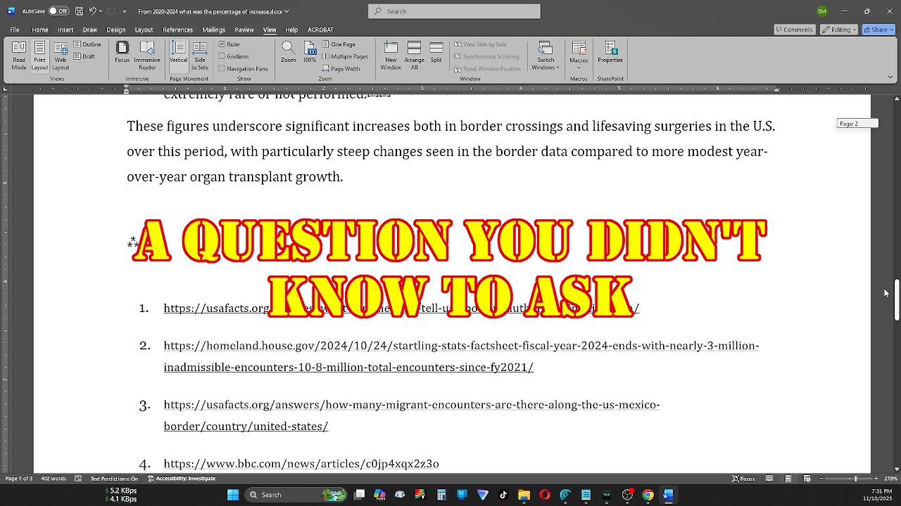 THE ANSWER TO A QUESTION YOU DIDNT KNOW TO ASK