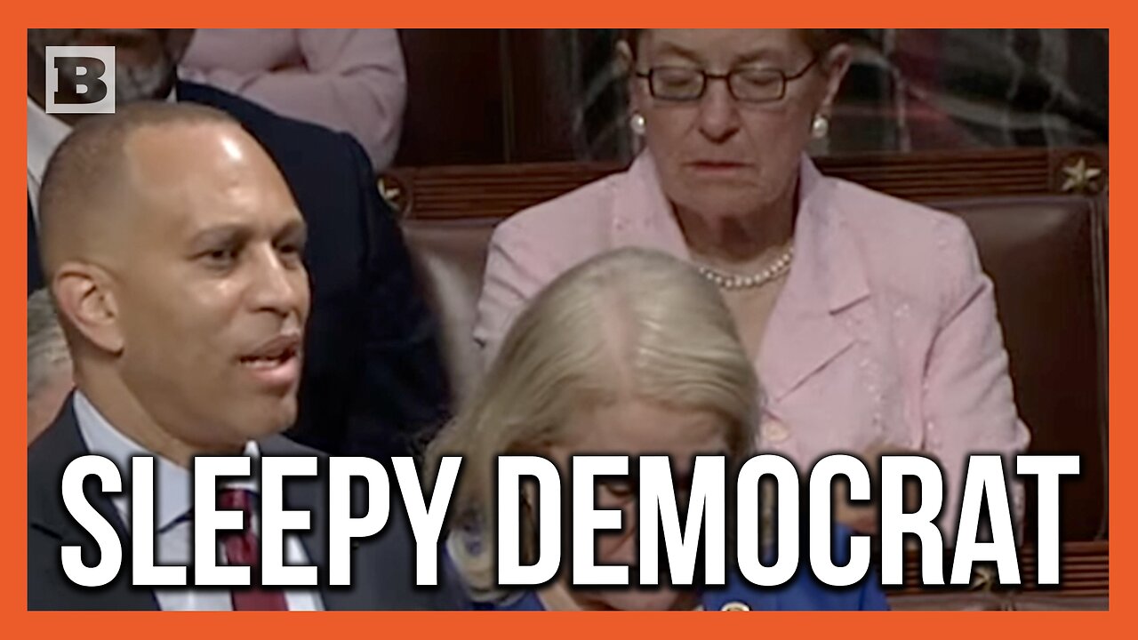 Democrat Snoozes During Hakeem Jeffries Grandstanding