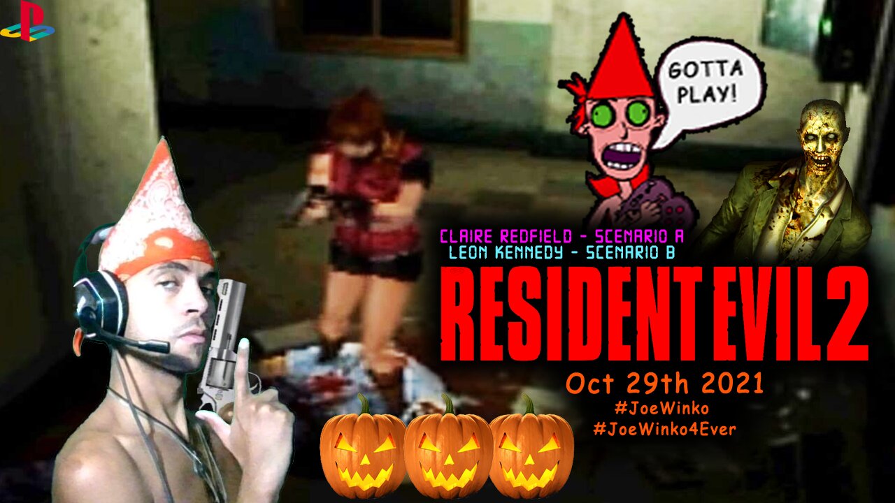 Claire A/Leon B - Resident Evil 2 Gaming Livestream (Oct 29th 2021) - Joe Winko