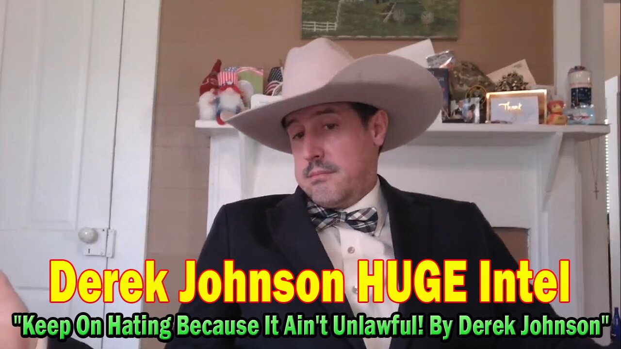 Derek Johnson HUGE Intel 09.08.25: Keep On Hating Because It Aint Unlawful! By Derek Johnson