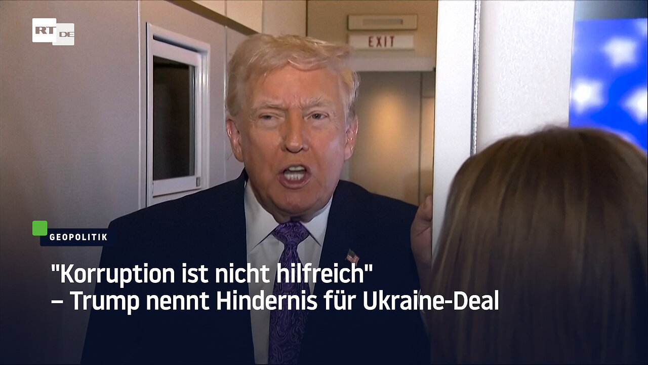Korruption ist nicht hilfreich – Trump nennt Hindernis für Ukraine-Deal