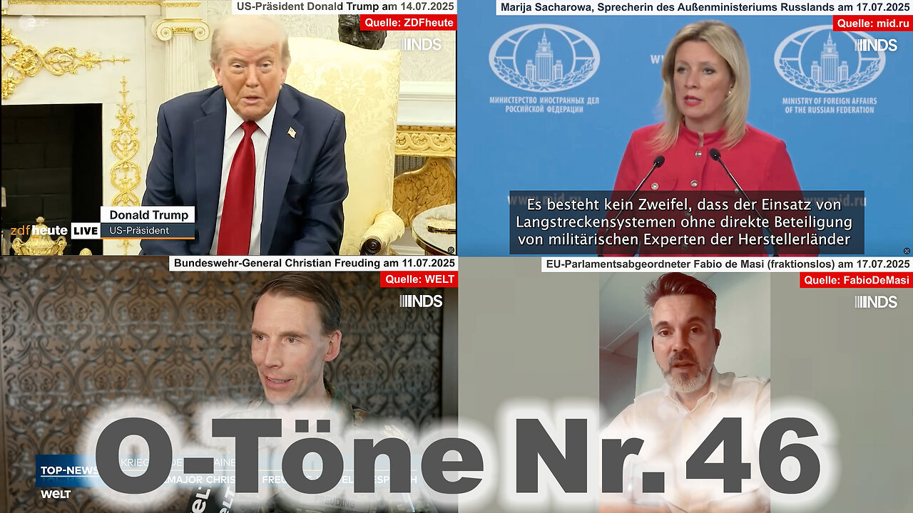 „Wir sind wieder die bekloppten Deutschen“ O-Töne zu Trumps „Deal“ & fehlender Zahlungsbereitschaft