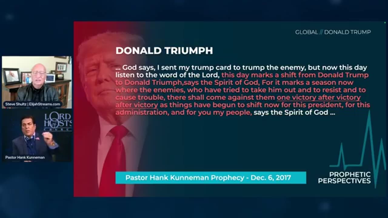 “Ive taken that same anointing upon Ronald, speaking of Reagan, and Ive put it upon my Donald .”