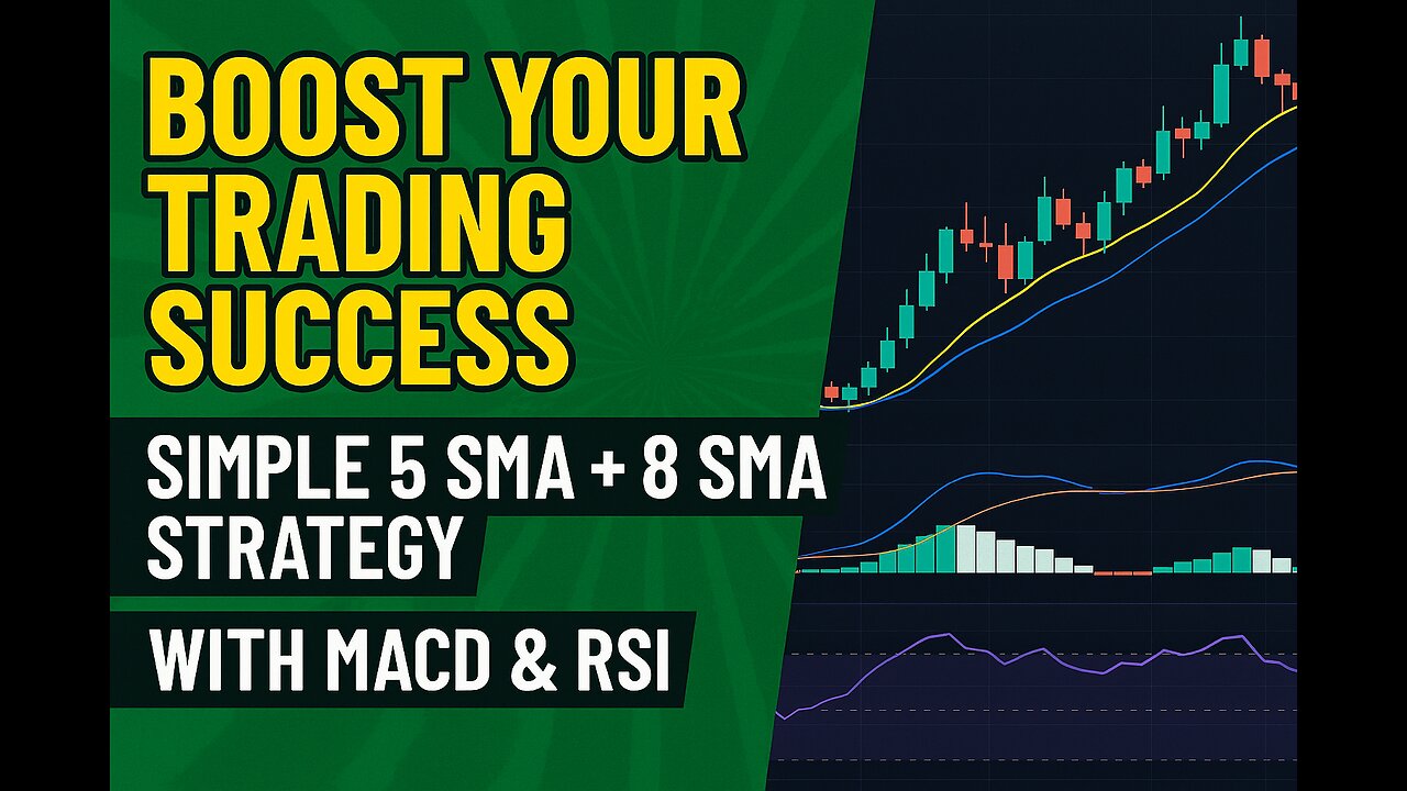 Boost Your Trading Success: Simple 5 SMA + 8 SMA Strategy With MACD & RSI
