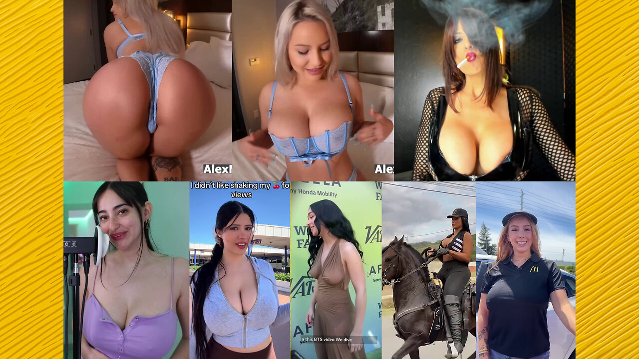 Huge Boobs / No Bra / Hard Nipples 56 - Big bank tiktok challenge ❤️‍ClipchampGirls 2025
