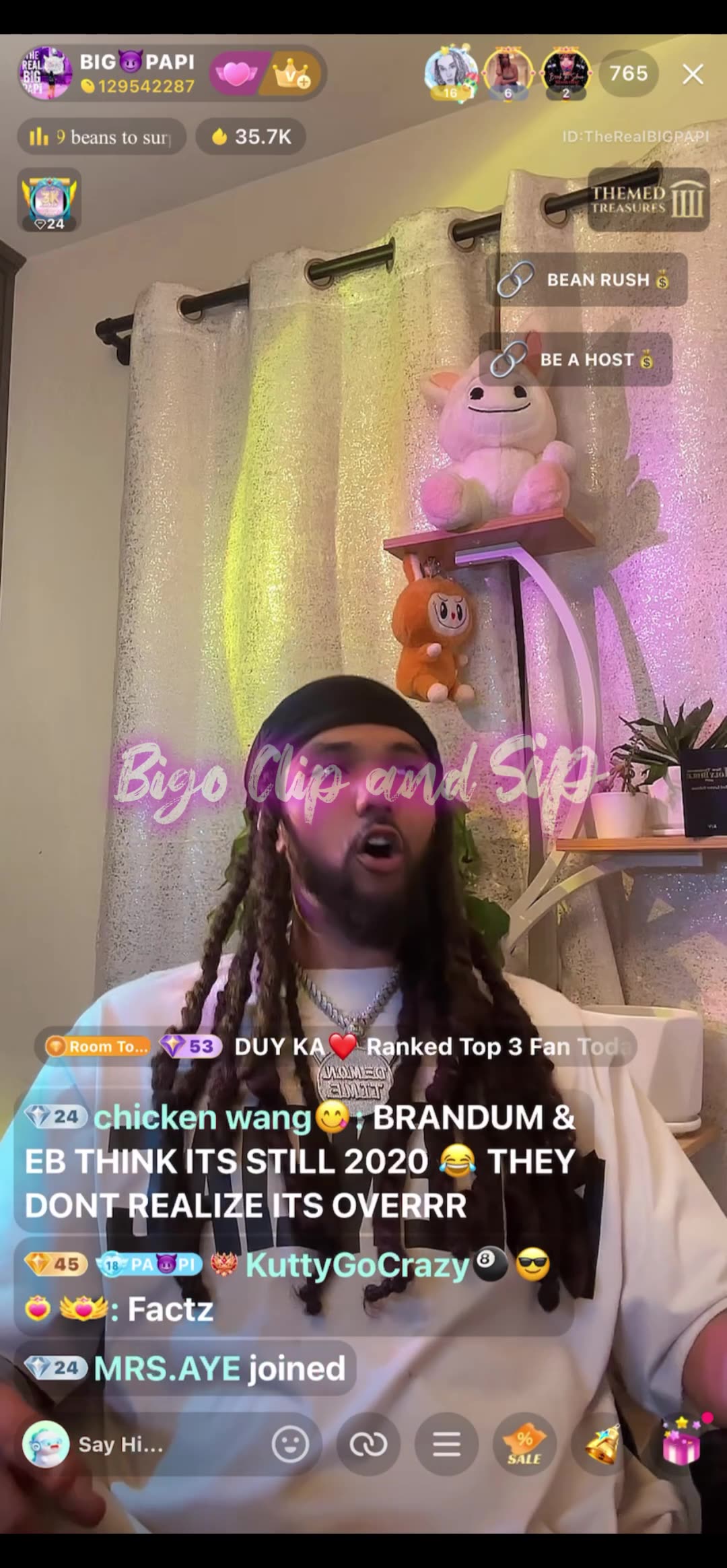 Papi compilation of him reading Keyz from busted box pk til today 9/9/25 #bigoclipandsip