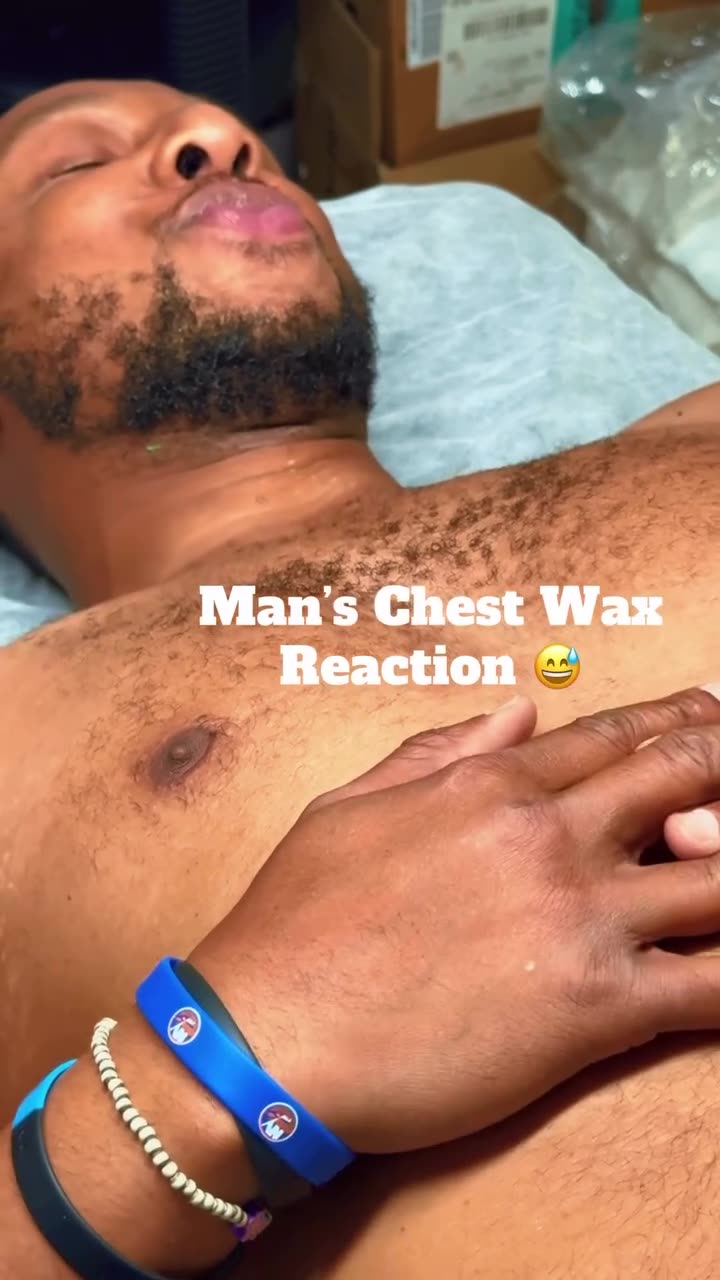 Chest Waxing with Golden Allure Hard Wax | @theskynsanctuary in New York