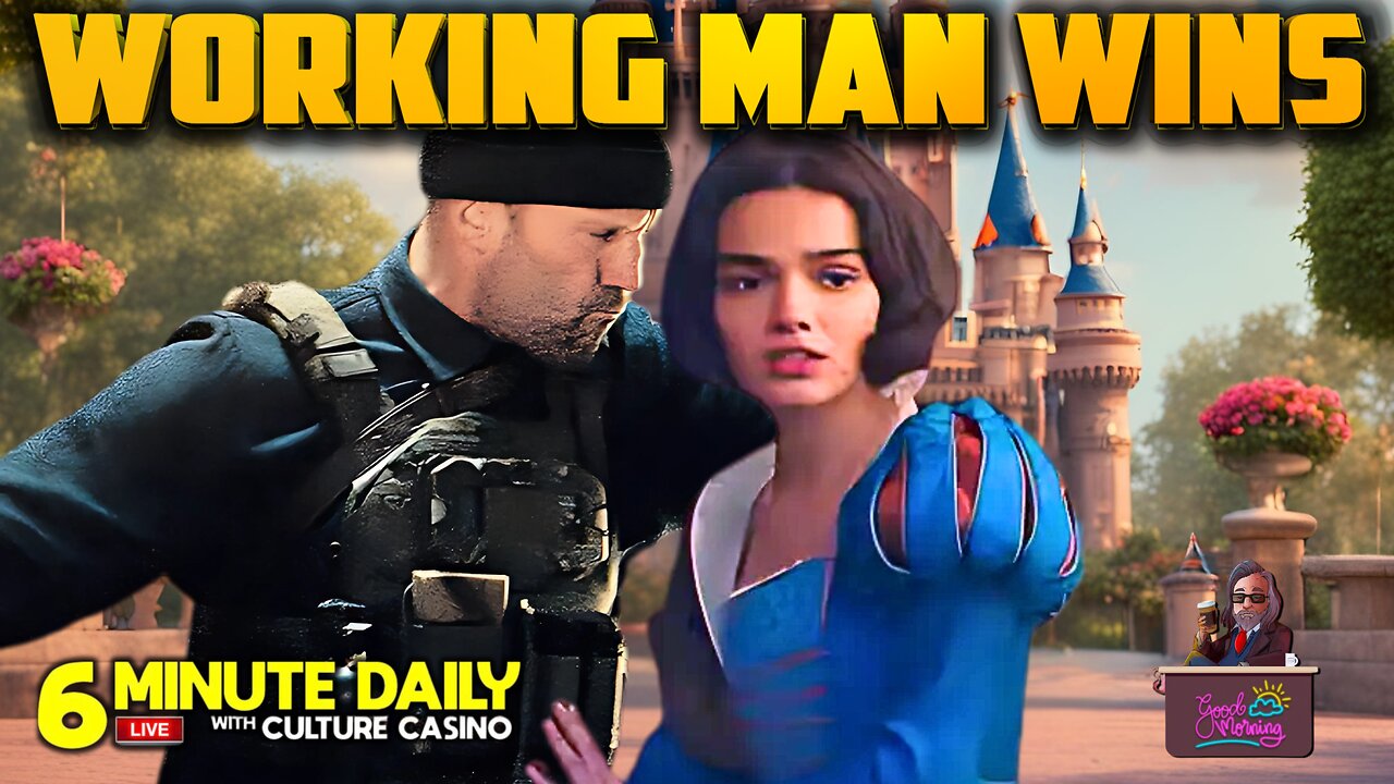 Working Man Wins as Snow White Falls Down - Todays 6 Minute Daily - March 31st