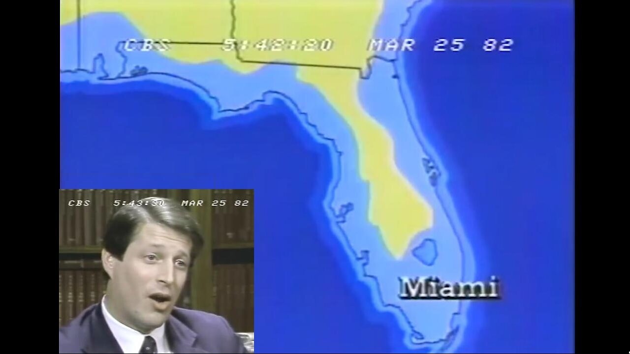 1982 CBS News: 34-year-old Al Gore predicts 25% of Florida will be underwater