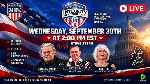 Election Integrity Call – Wednesday, September 30 at 2 PM ET thumbnail