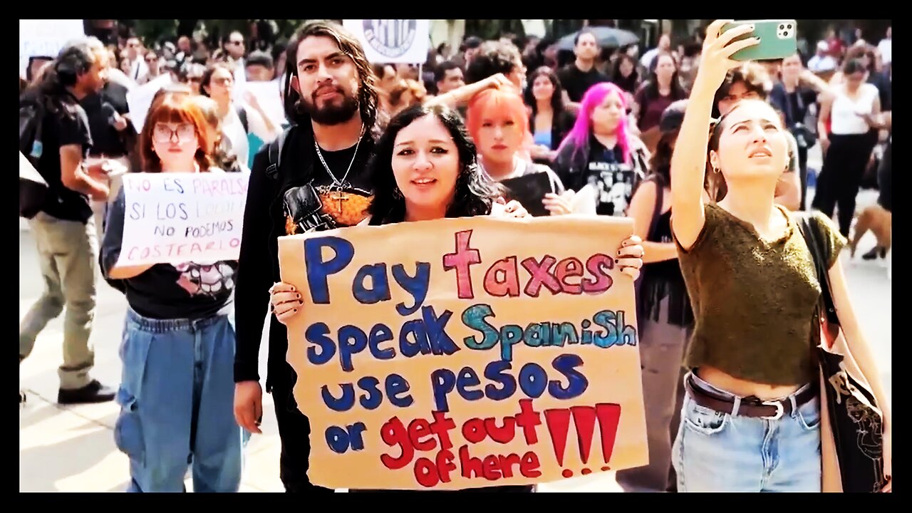 IRONY: Protests In Mexico City DEMAND Americans Leave