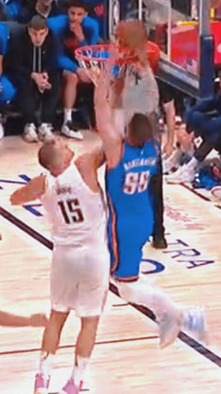 ๐ Hartenstein SOARS for the Putback Over Jokiฤ! ๐ฅ | Game 6 NBA Playoffs DEN vs OKC