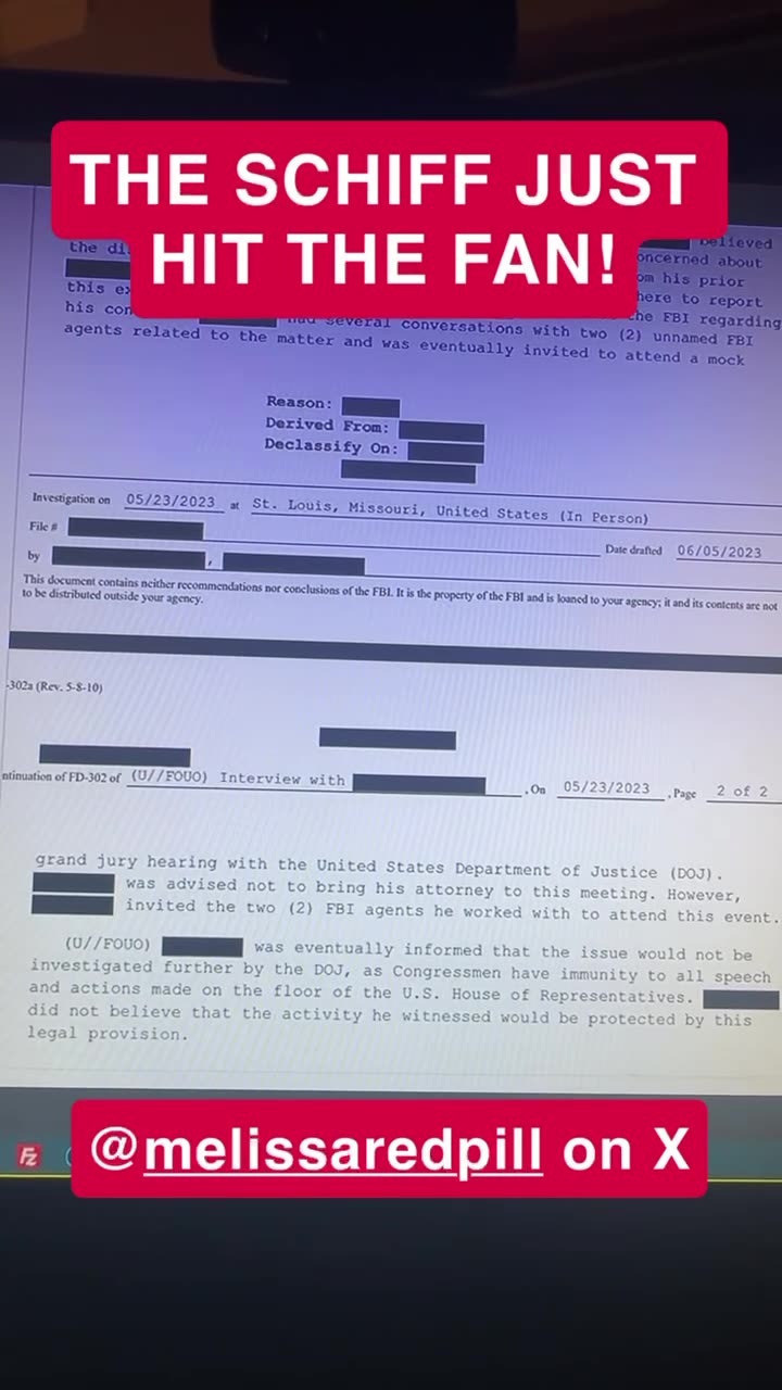 THE SCHIFF JUST HIT THE FAN!