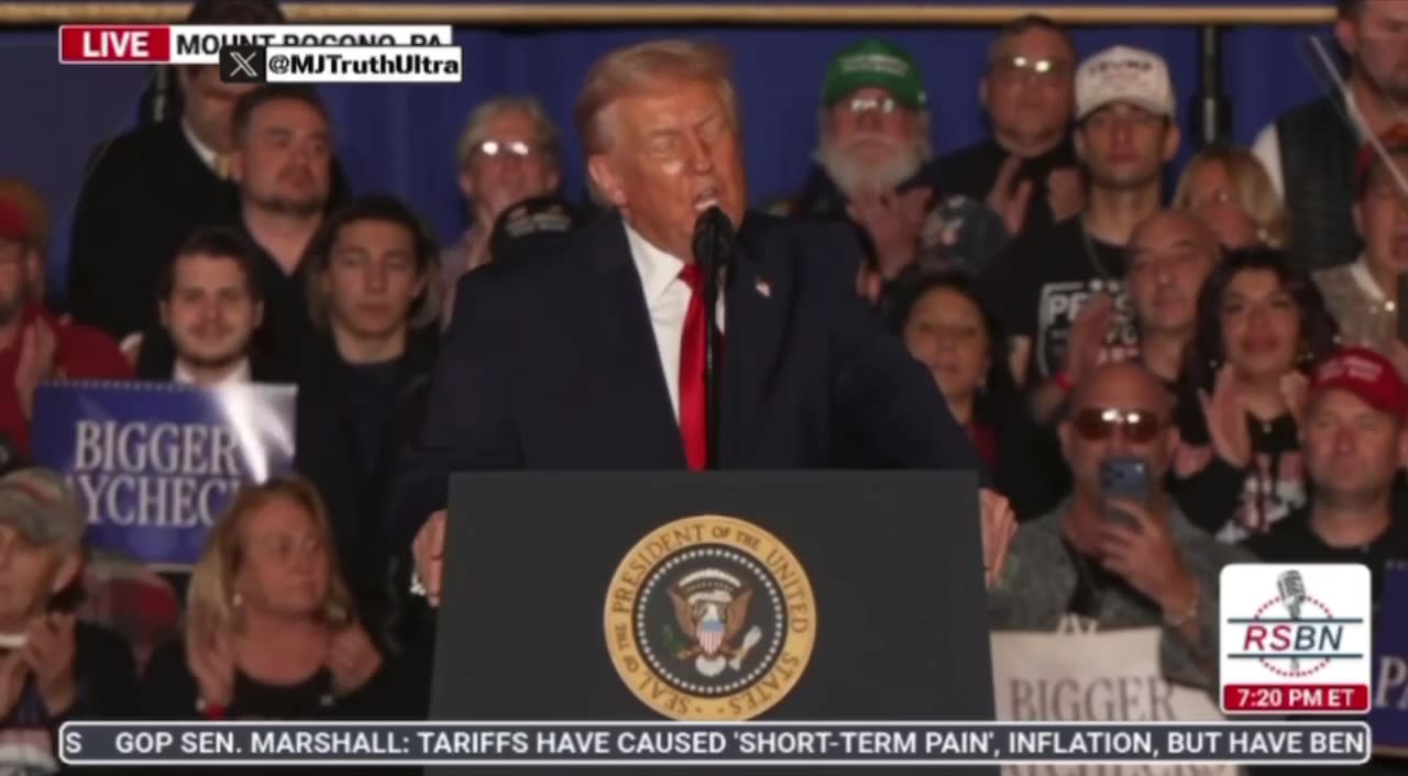 You’re going to see something amazing over the next two years with tariffs, IT’S LIKE A MIRACLE!