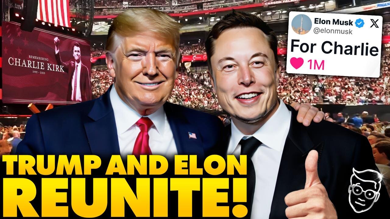 REUNITED: Trump And Elon Make Peace at POWERFUL Charlie Kirk Memorial | Elon Told Me…’