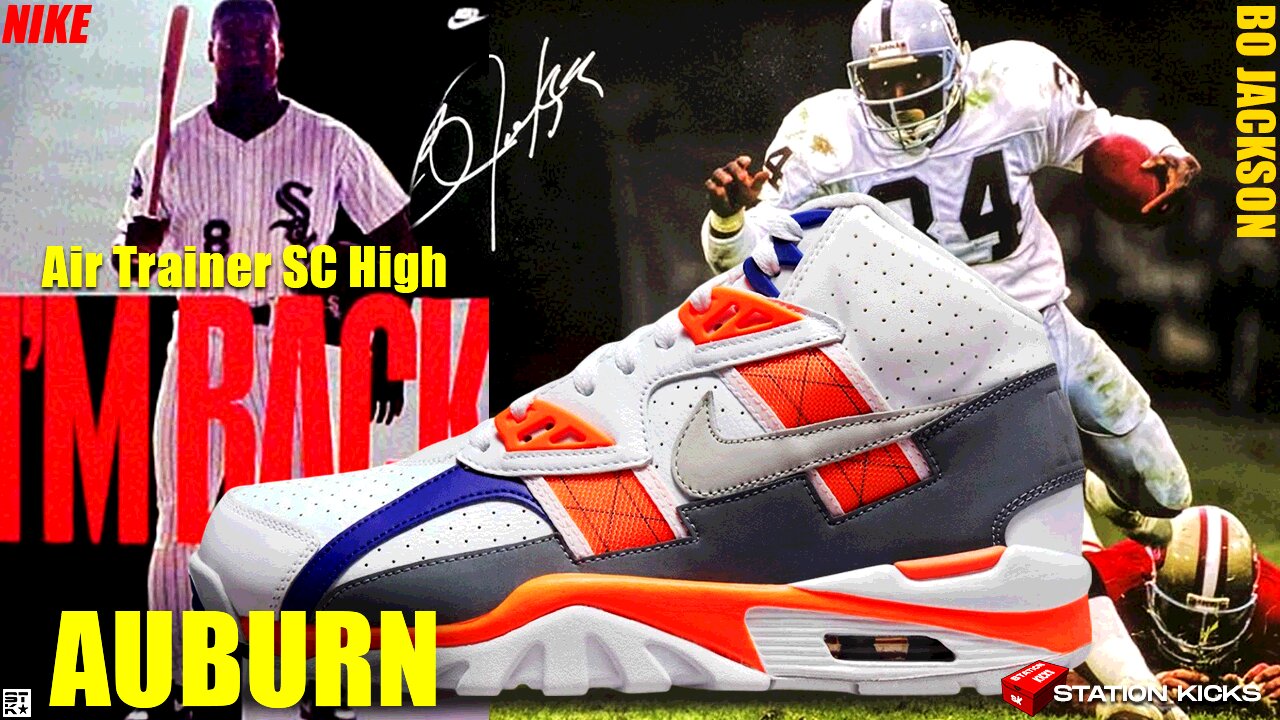 BO JACKSONS ICONIC NIKE AIR TRAINER SC AUBURN ARE BACK🔥