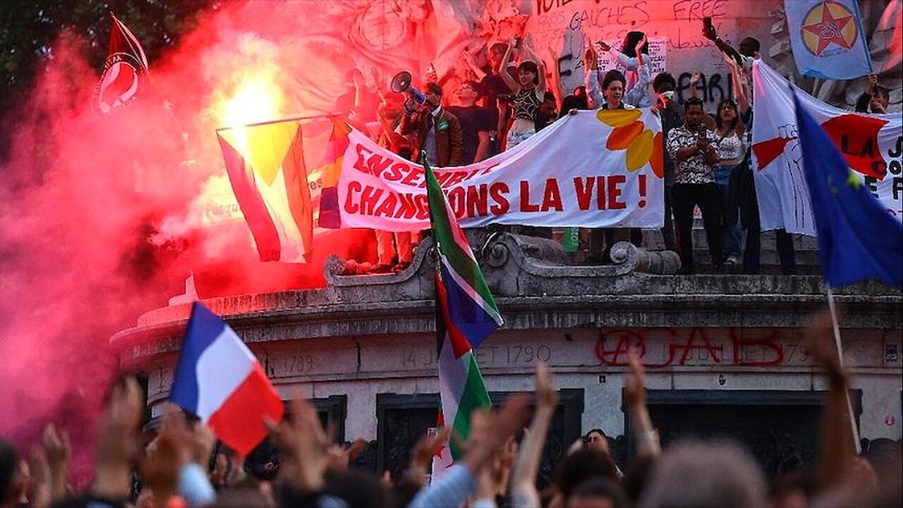 PARIS FRANCE IN CHAOS. ON THE GROUND INSIDE ANTIFA RIOT! FAR LEFT TAKEOVER THE STREETS OF PARIS