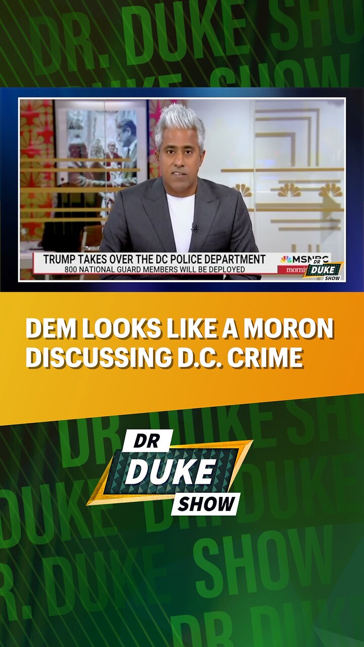 🙄Democrat Looks Like A Moron Discussing Crime In D.C.