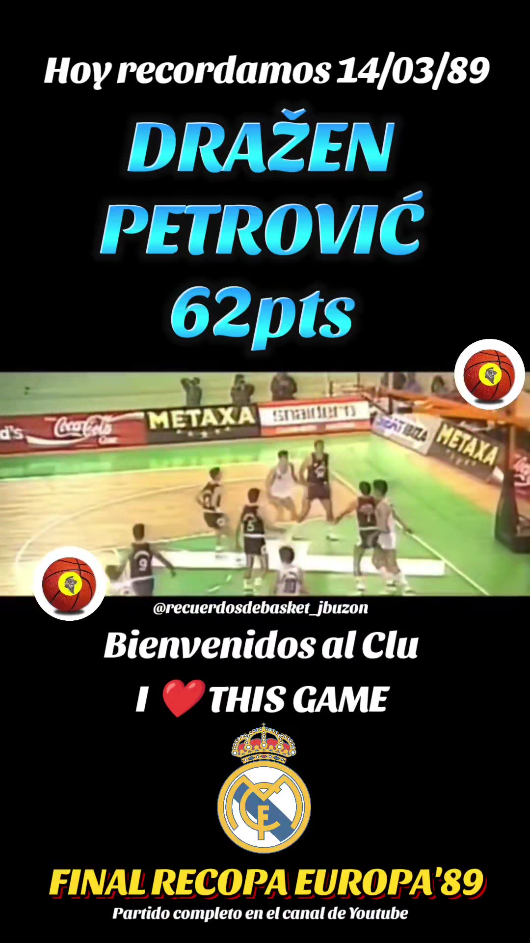DRAŽEN PETROVIĆ 62 PUNTOS