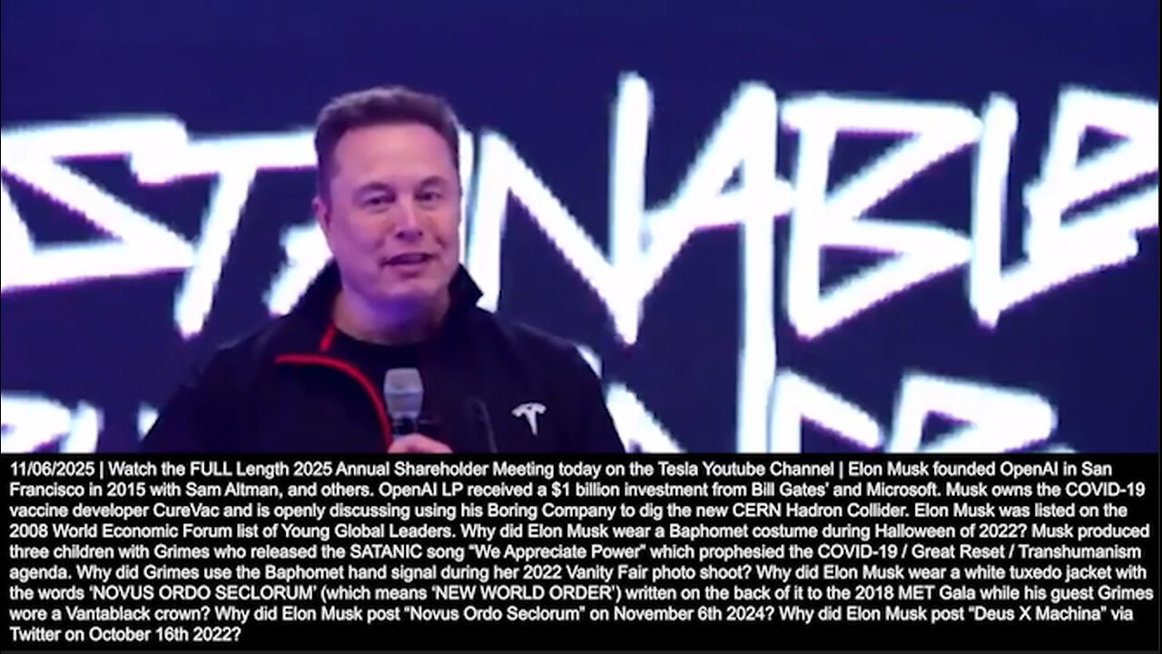 Elon Musk | Actually Long Term the AI (Artificial Intelligence) Is Going to Be In Charge to Be Totally Frank, Not Humans. ..We Just Need to Make Sure That the AI (Artificial Intelligence) Is Friendly. - Elon Musk (11/6/2025)