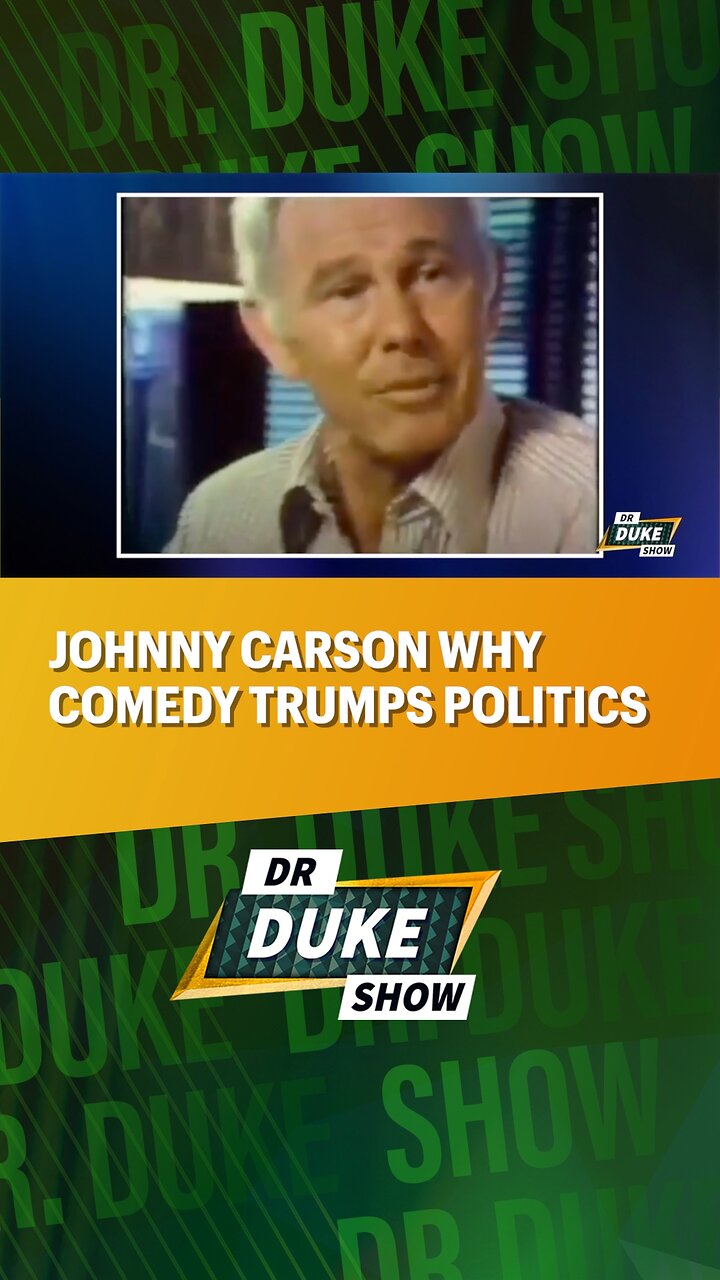 🏆Flashback: Johnny Carson Discusses Why Comedy Trumps Politics