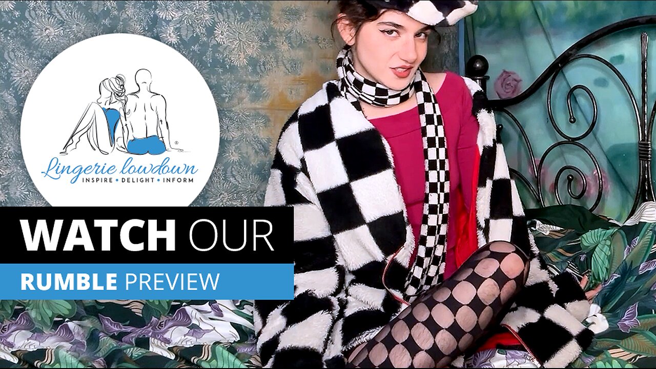 Camille Alexander reviews Music Legs sheer and opaque checkered pantyhose