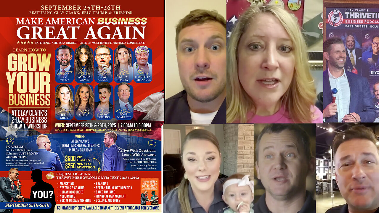 Church Backdrops | How to Grow a Church Stage Backdrop, Roofing, Music School, Accounting, Ophthalmology, Dental, Janitorial & Medical Business + Join Eric Trump At Clay Clarks Sept 25-26 Business Conf (259 Tix Remain)
