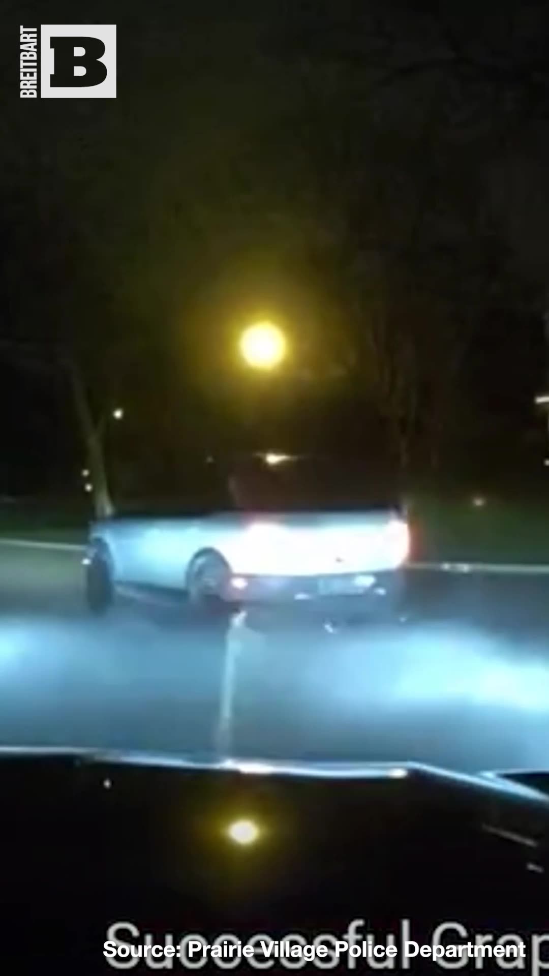 Suspect Awkwardly Tried to Run Away After Grappling Hook Stops Stolen Vehicle