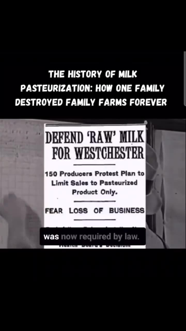 THE HISTORY OF MILK PASTEURIZATION: HOW ONE FAMILY DESTROYED FAMILY FARMS FOREVER