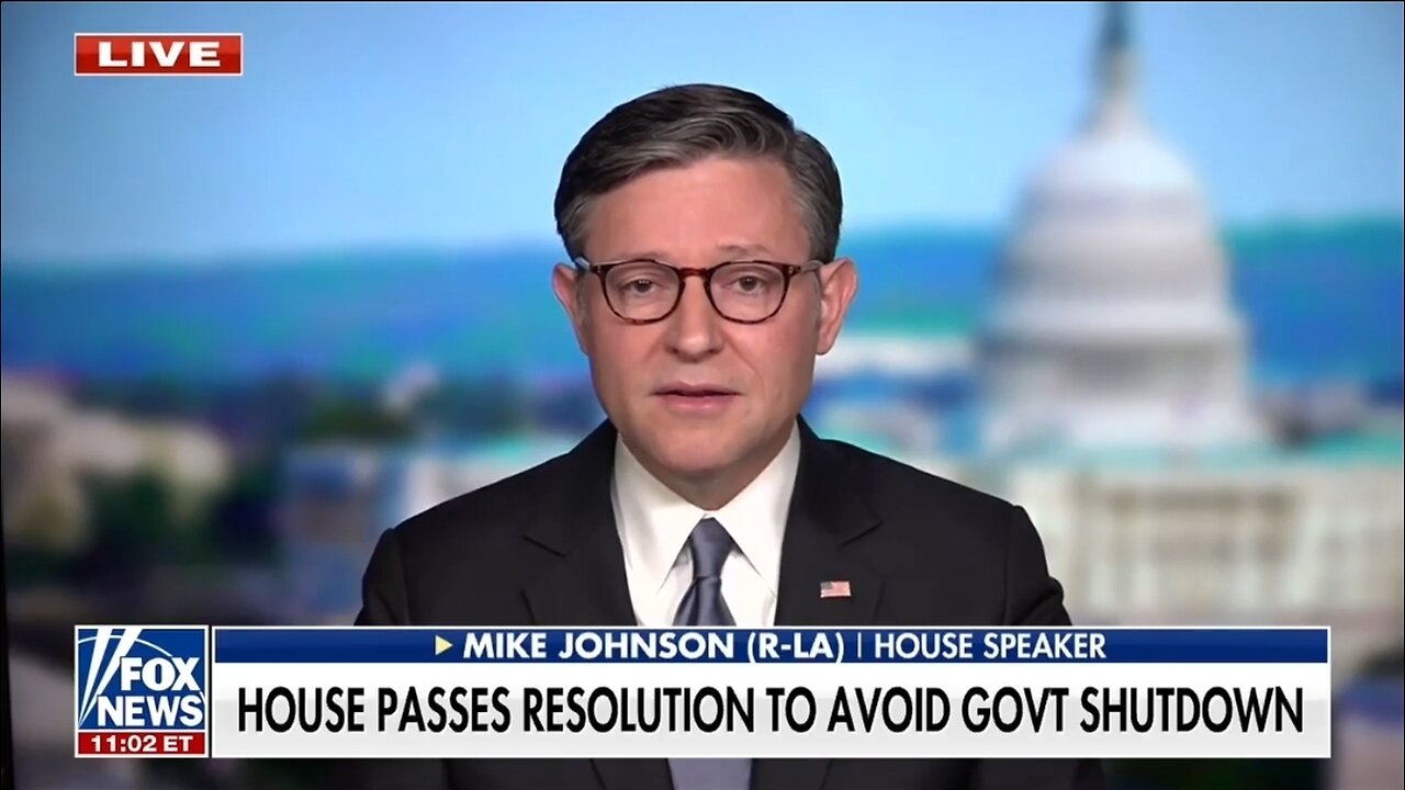 Speaker Johnson: A Democrat Govt Shutdown Will Be Disastrous