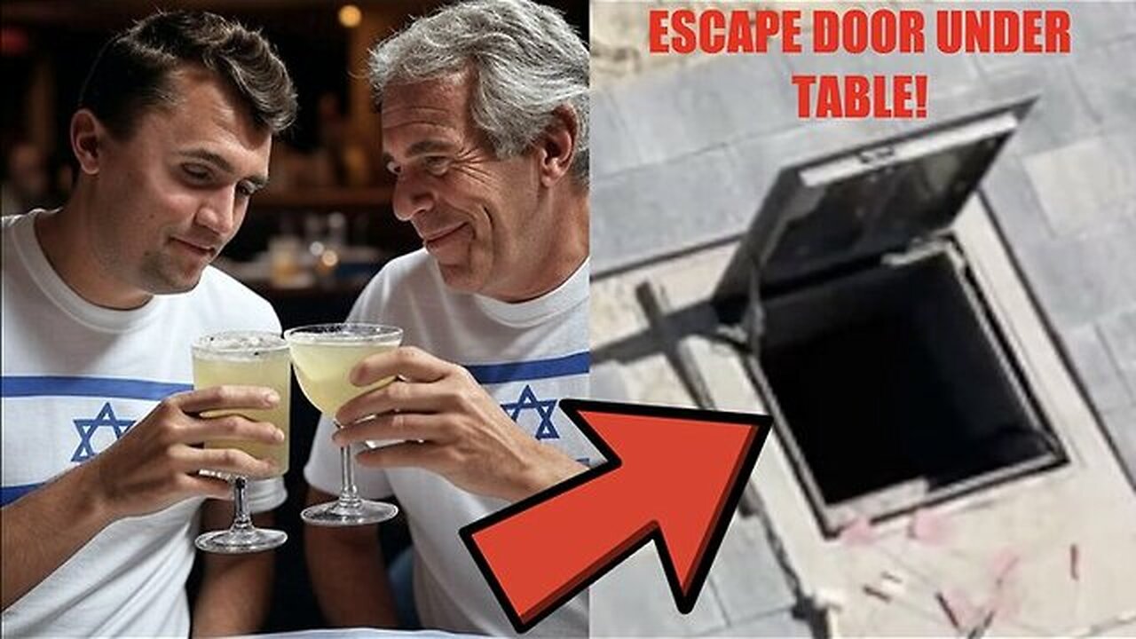 TRAP DOOR CHARLIE! ESCAPE DOOR UNDER CHARLIE KIRKS TABLE IS MORE PROOF HIS ASSASSINATION WAS FAKED!