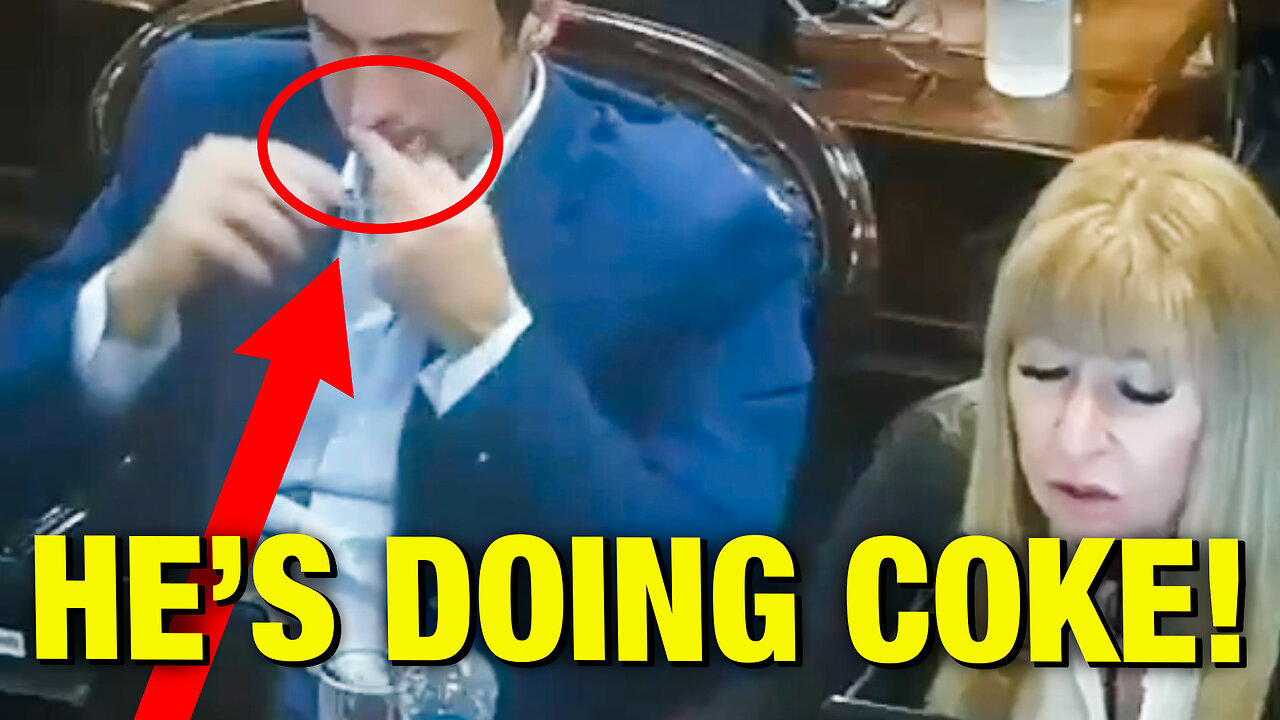 CAUGHT!!! Milei’s Bored Deputy Accused Of Doing Coke In Argentine Parliament! thumbnail