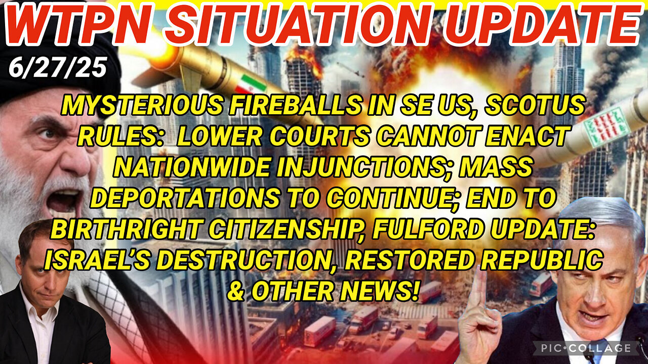 WTPN ~ Judy Byington ~ Situation Update ~ 6-27-25 ~ Trump Return ~ Restored Republic via a GCR