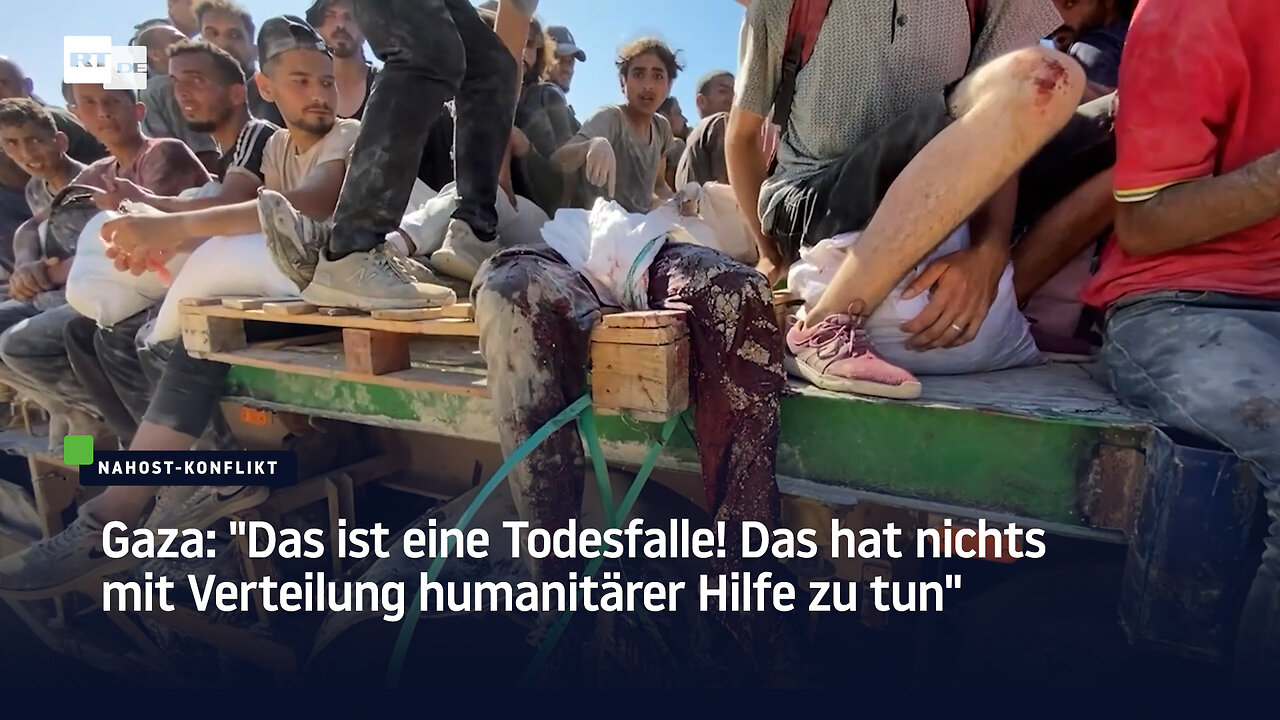Gaza: Das ist eine Todesfalle! Das hat nichts mit Verteilung humanitärer Hilfe zu tun