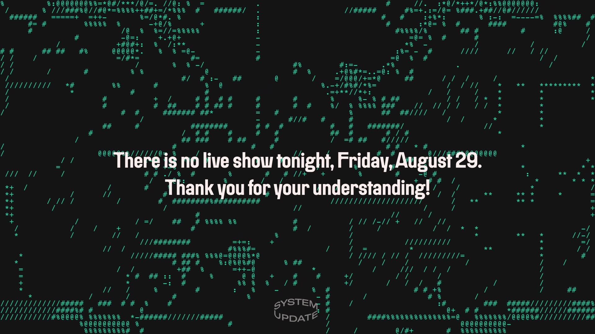 No Live Show Tonight