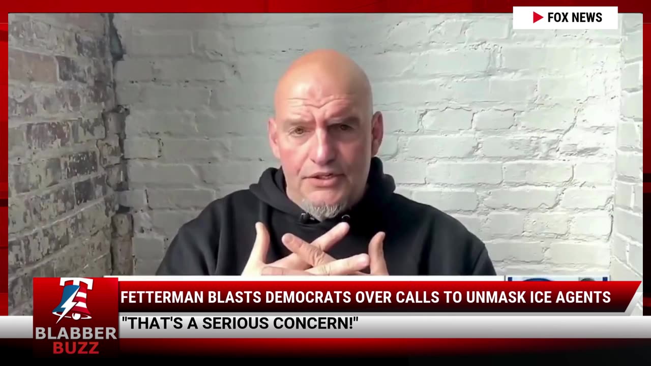 Fetterman Blasts Democrats Over Calls To Unmask ICE Agents