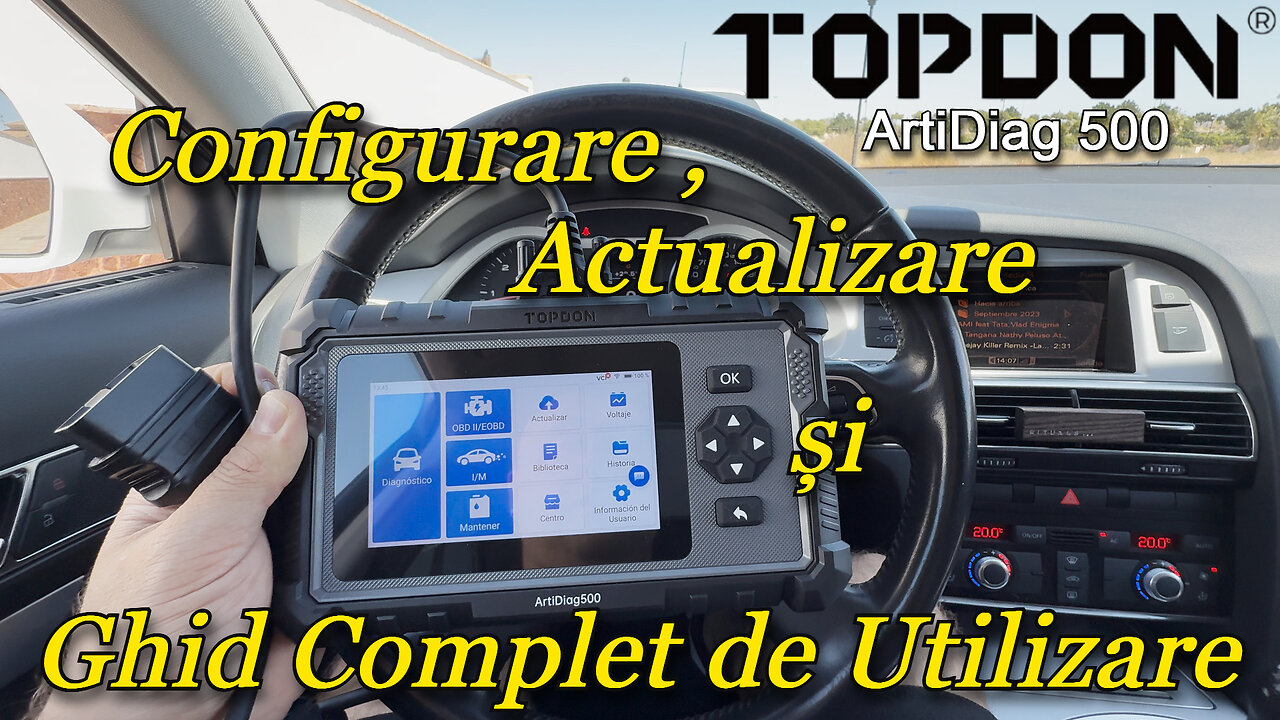 TOPDON ATIDIAG 500 – Configurare , Actualizare și Ghid Complet de Utilizare #topdonromania #topdon