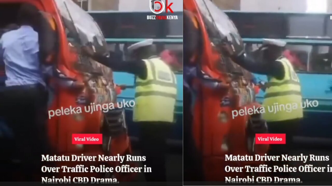 Rogue Driver Almost Hits Traffic Cop! (Caught On Camera)