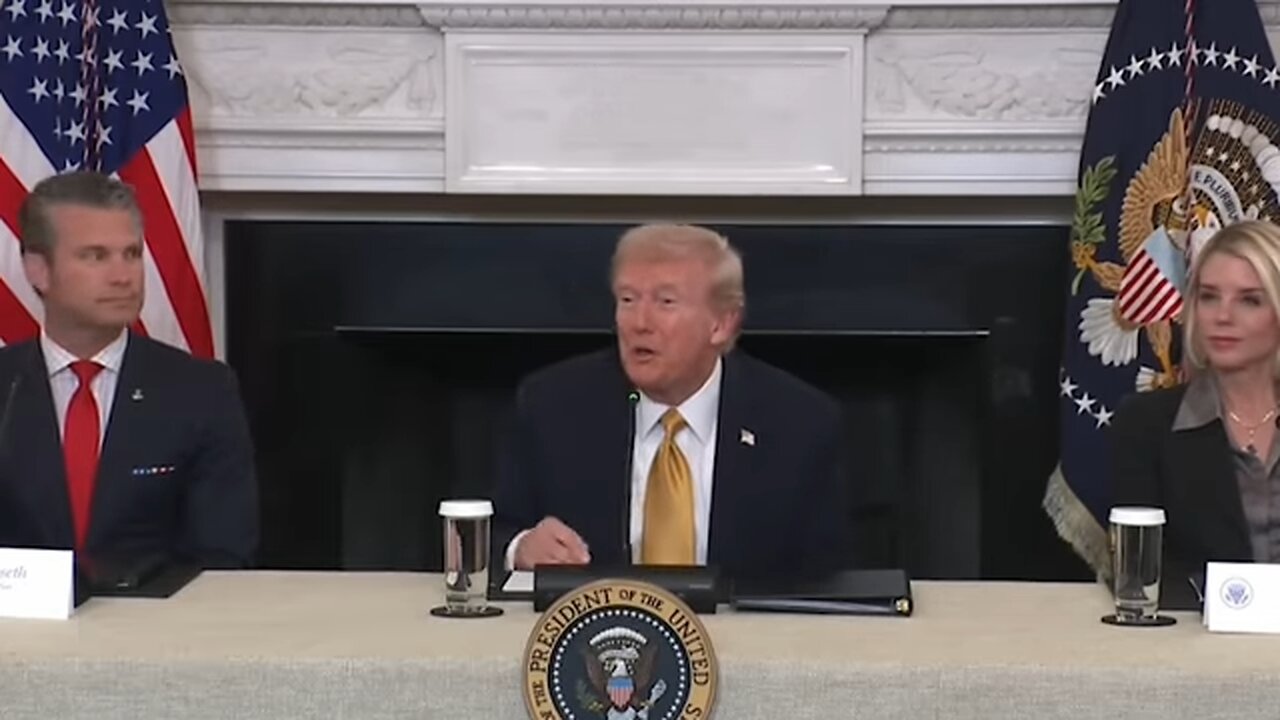 Trump Has Awkward Exchange With French Reporter, Asks Bondi, ‘Will You Please Answer That?’