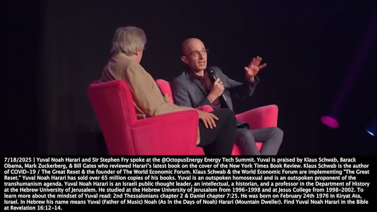Yuval Noah Harari | How to Deal With These New AI Agents? Do We Consider Them As Persons? People Are Entering Personal Relationships. - 7/18/2025 + The Ratio of Humanoid Robots to Humans? My Guess Is 5 to 1. - Elon Musk