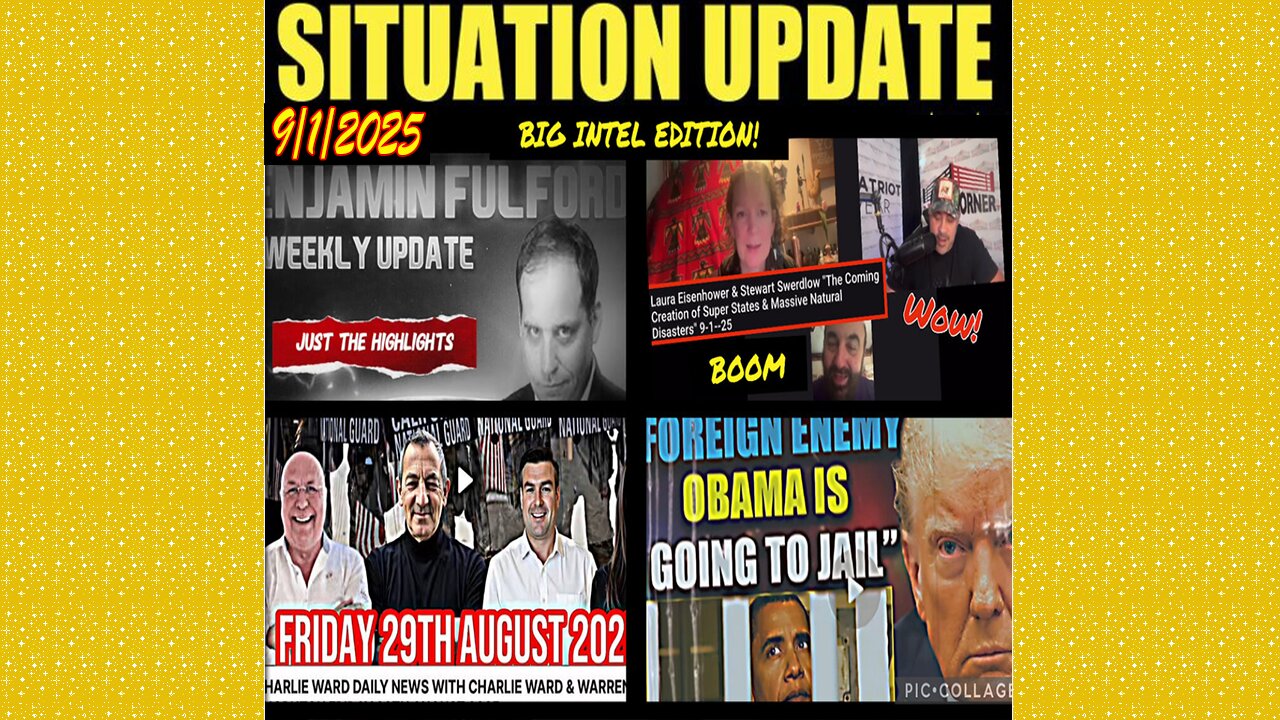 SITUATION UPDATE 9/1/25 - Charlie Ward, Benjamin Fulford, David Rodriguez, Warren Thornton