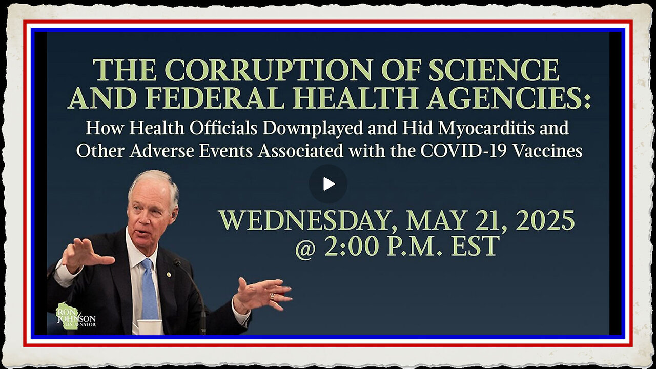 Govt Hearing, The Corruption of Science and Federal Health Agencies During COVID-19 (5 21 25
