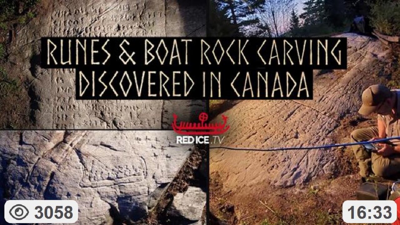 Runes & Boat Rock Carving Discovered In Canada, Hidden 7 Years Until Explanation Could Be Found ~ by Red Ice TV (6.7.23)