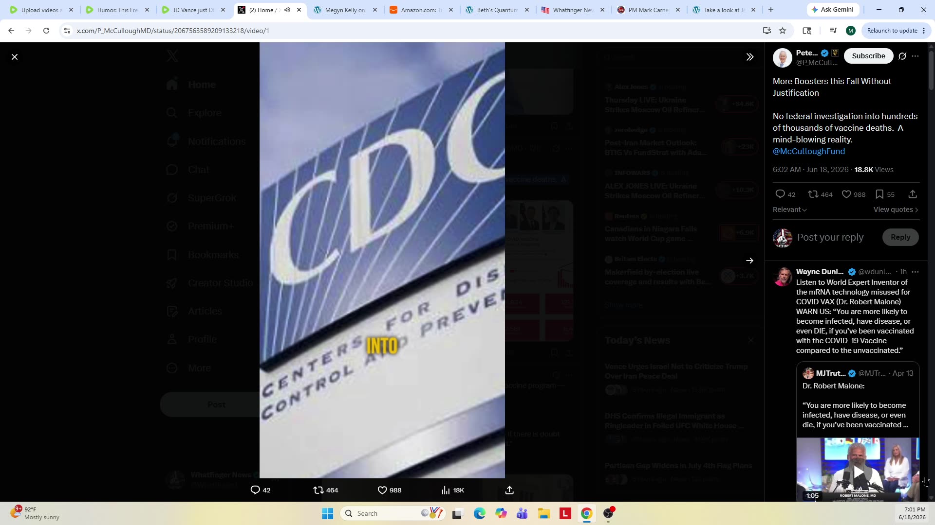 Killing Americans NOW: Vaccines Removed After 50 Deaths at Most – 600K DEAD! (VIDEO)