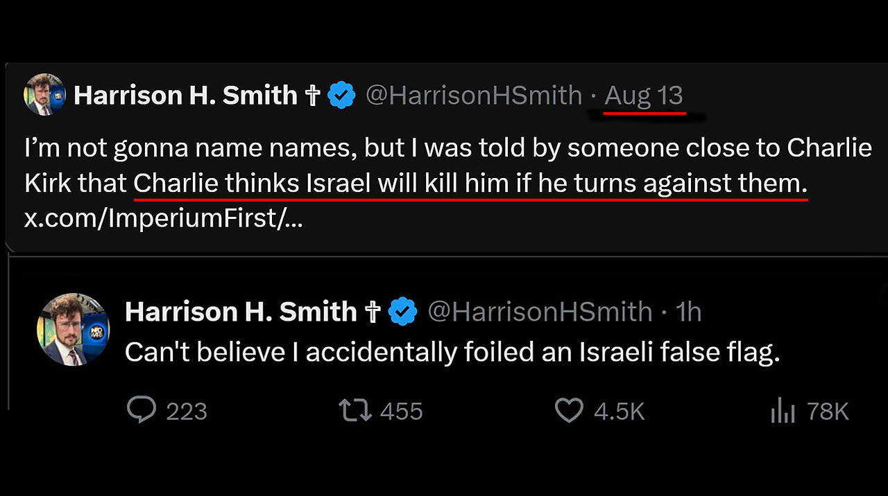 Harrison H. Smith: Viewing Charlie Kirks Assassination from an Israeli Strategic Perspective ✡️