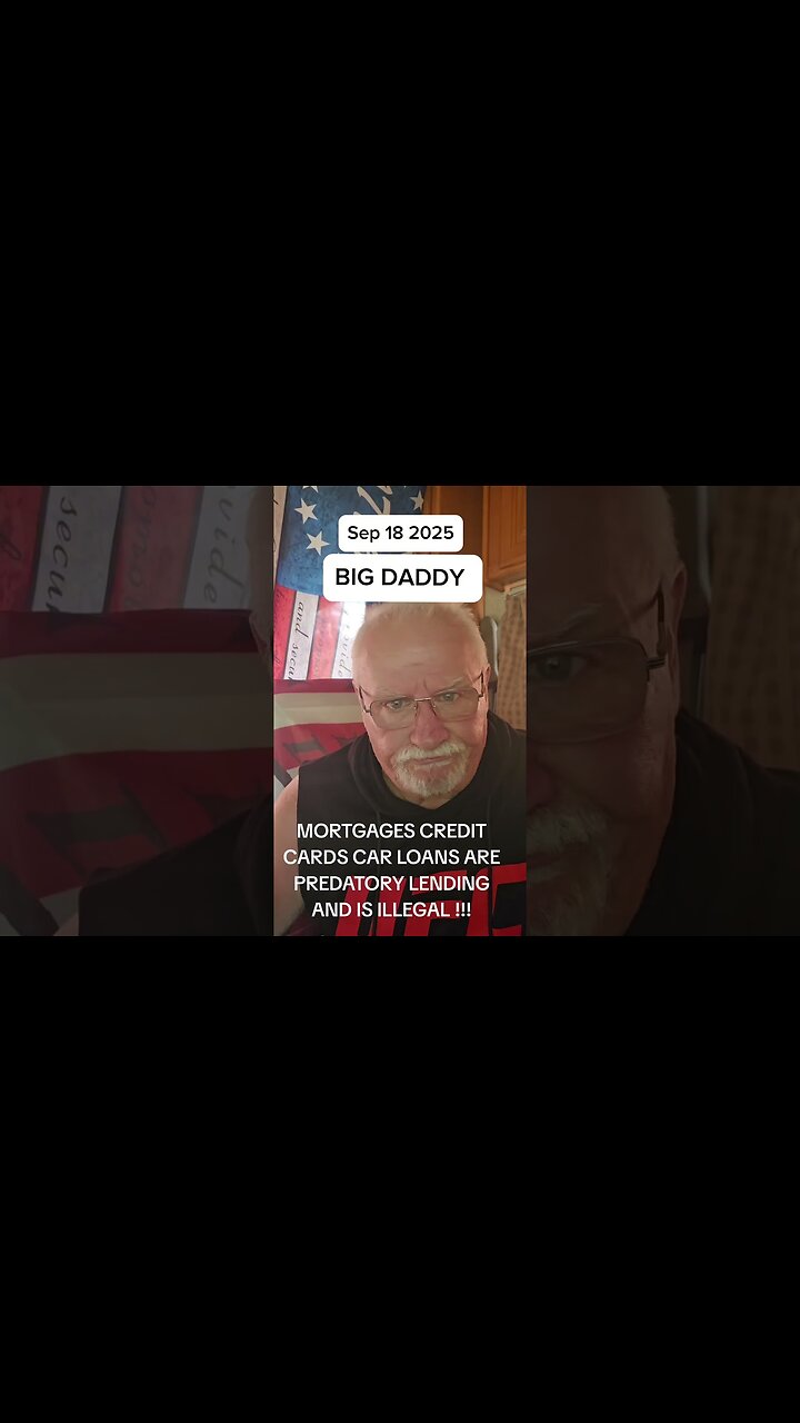 Mortgages Credit Cards Car Loans Are Predatory Lending And Is Illegal!!!