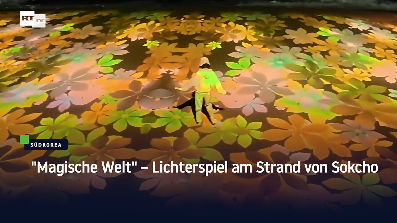 Magische Welt – Lichterspiel am Strand von Sokcho