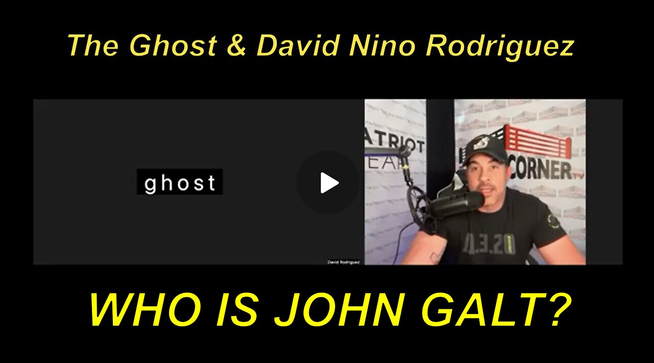 NINO W/ The Ghost ORDER OUT OF CHAOS - War & Chaos, a Globalist Addiction. WHO IS John Galt?