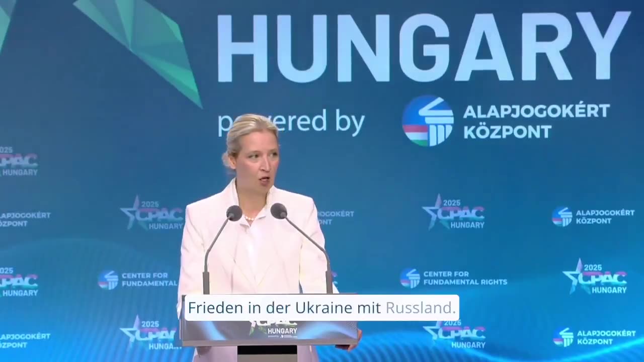 AfD leader Alice Weidels speech brought the audience to tears.